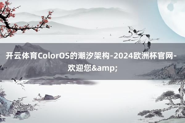 开云体育ColorOS的潮汐架构-2024欧洲杯官网- 欢迎您&