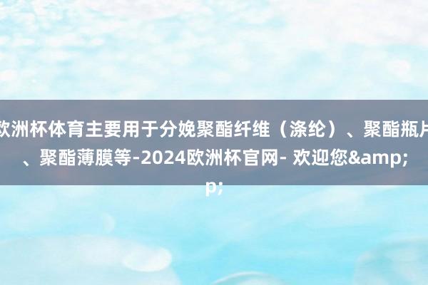 欧洲杯体育主要用于分娩聚酯纤维（涤纶）、聚酯瓶片、聚酯薄膜等-2024欧洲杯官网- 欢迎您&