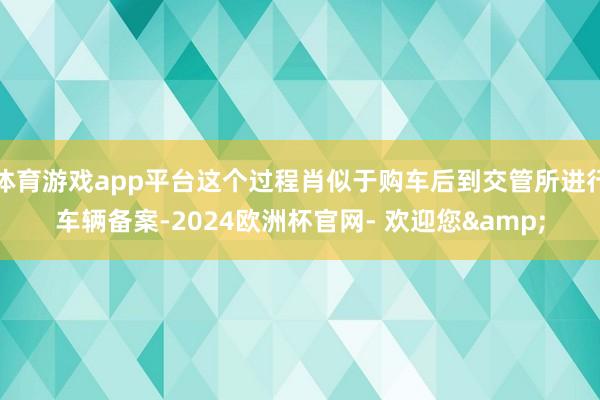 体育游戏app平台这个过程肖似于购车后到交管所进行车辆备案-2024欧洲杯官网- 欢迎您&