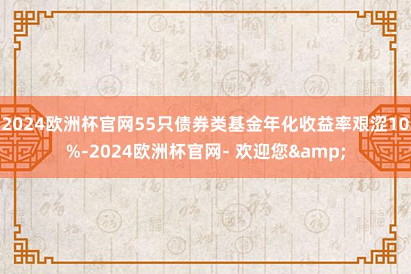 2024欧洲杯官网55只债券类基金年化收益率艰涩10%-2024欧洲杯官网- 欢迎您&