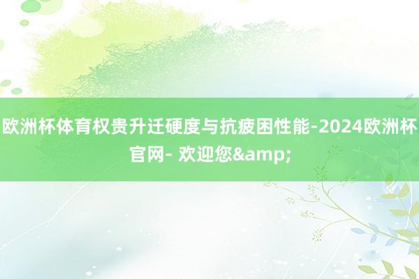 欧洲杯体育权贵升迁硬度与抗疲困性能-2024欧洲杯官网- 欢迎您&