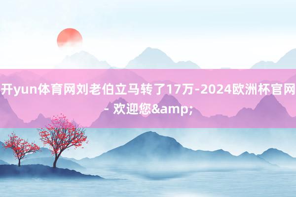 开yun体育网刘老伯立马转了17万-2024欧洲杯官网- 欢迎您&