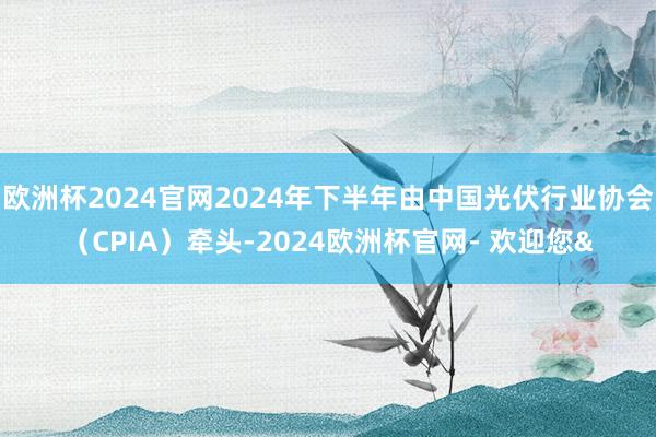 欧洲杯2024官网2024年下半年由中国光伏行业协会(CPIA)牵头-2024欧洲杯官网- 欢迎您&
