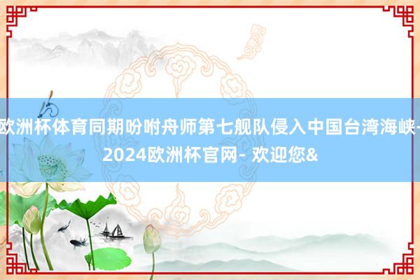 欧洲杯体育同期吩咐舟师第七舰队侵入中国台湾海峡-2024欧洲杯官网- 欢迎您&